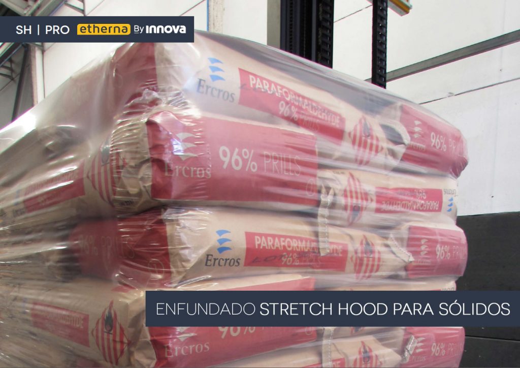 Stretch Hood Wrapping protects best Chemical bags