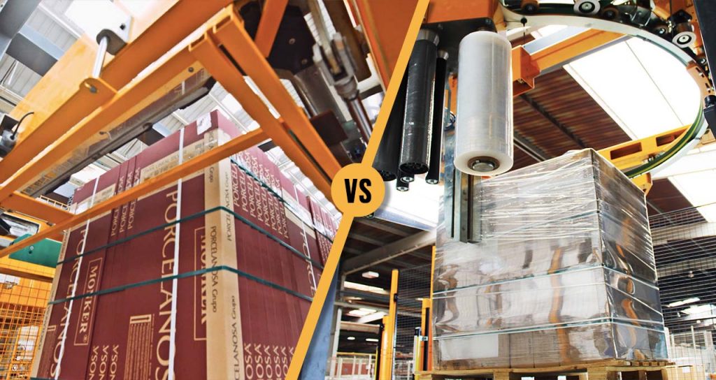 Comparative Pallet Strapping versus Automatic Stretch Wrapping Packaging Systems