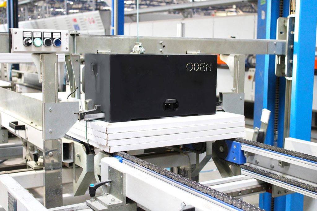 Automatic Oden technology for industrial strapping 