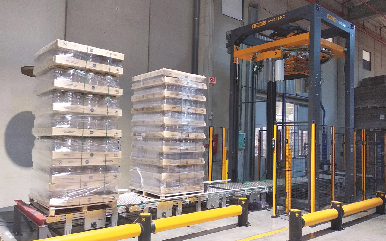 Stretch Wrapper automatic pallet Innova food and beverages industry