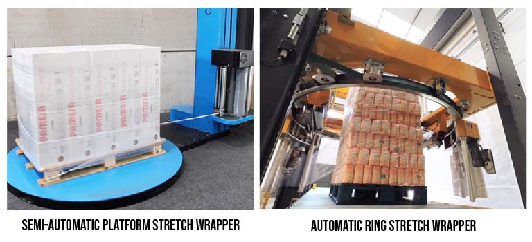 Stretch Wrapper types semiautomatic platofotm Stretch Wrapper Automatic ring stretch wrapper