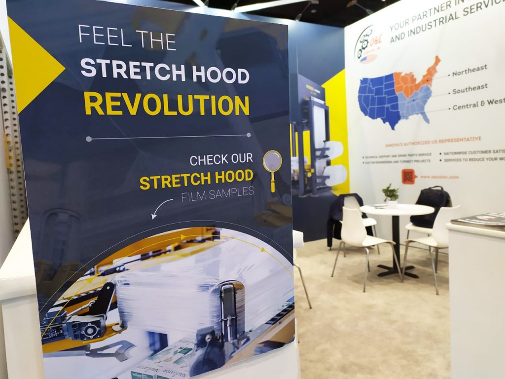 stretch hood wrapping system